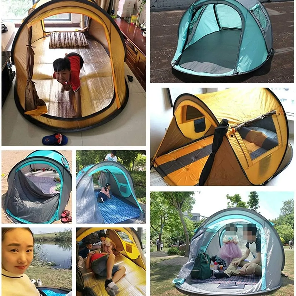 NIEH Tents Dome Frame Pop-Up Foldable Camping, to Build Picnic, Outdoor Spring Outing, Park Portable, Automatic 1 Second Speed Opening