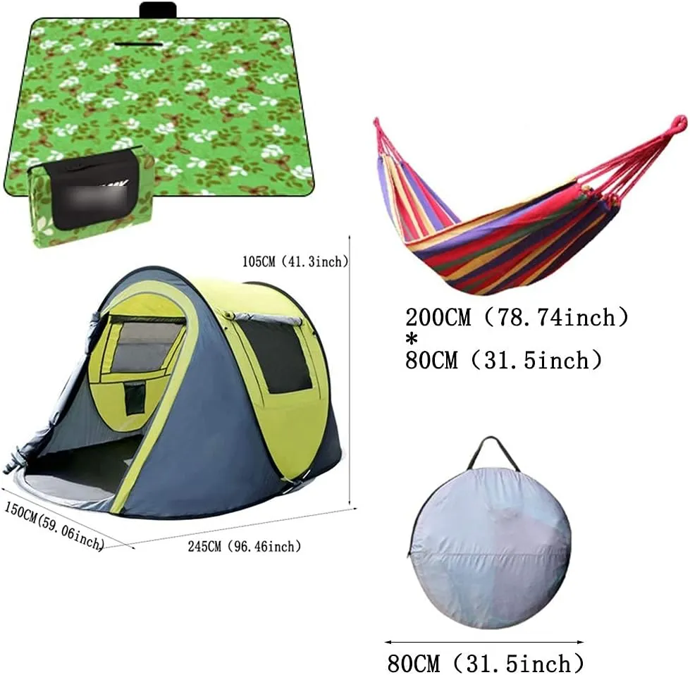 NIEH Tents Dome Frame Pop-Up Foldable Camping, to Build Picnic, Outdoor Spring Outing, Park Portable, Automatic 1 Second Speed Opening
