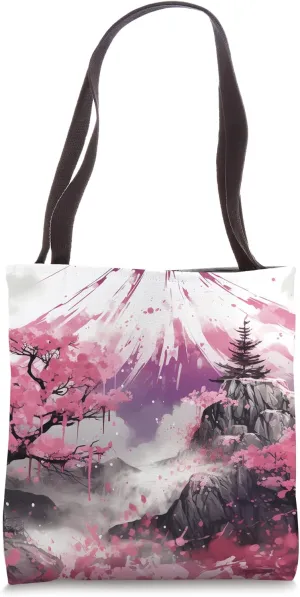 Nihon's Symphony Sakura by the Mountain Stream Ballet Tote Bag