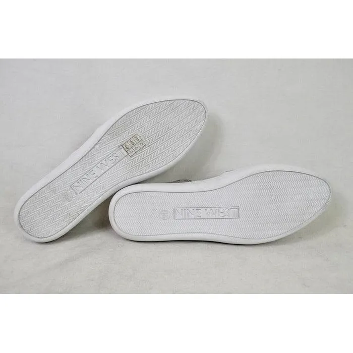Nine West Laguna Synthetic Ballet Flat Silver 8.5