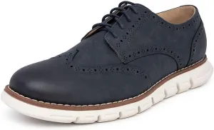 Nine West Mens Wingtip Lace Up Oxford Shoes Brogue Cushioned Dress Shoes for Men Lightweight Comfortable Italy Fashion
