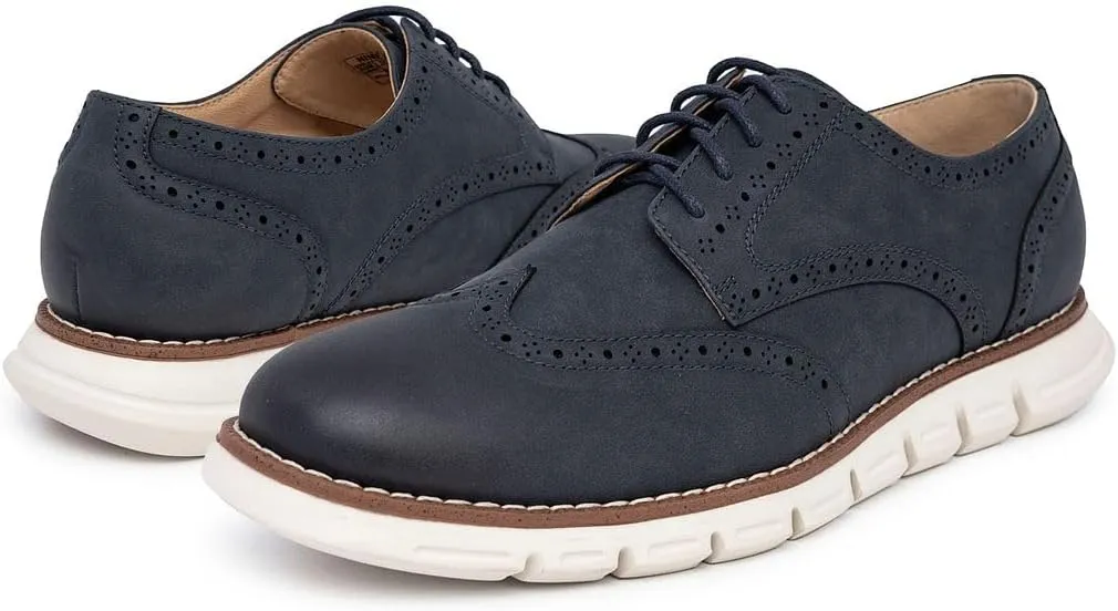 Nine West Mens Wingtip Lace Up Oxford Shoes Brogue Cushioned Dress Shoes for Men Lightweight Comfortable Italy Fashion