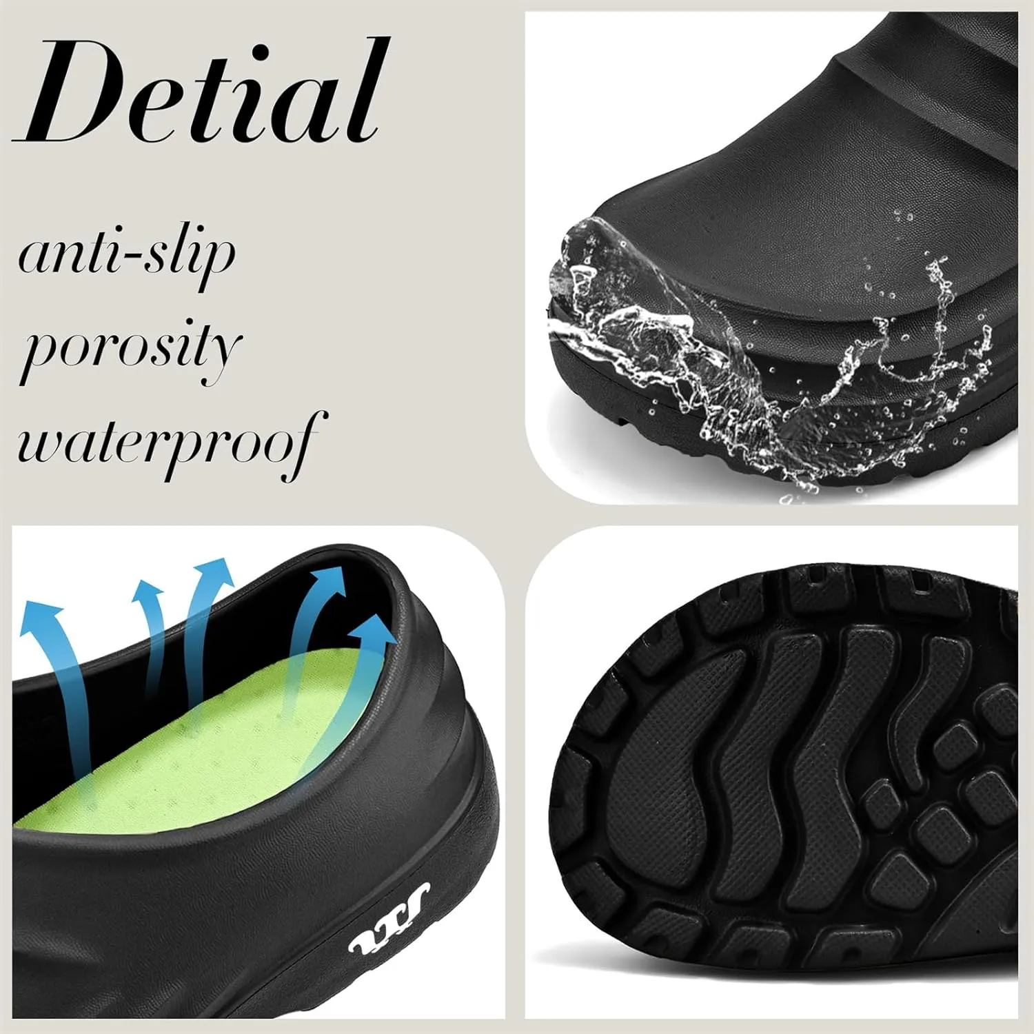 Non Slip Work Shoes Women Armadillo Shoe for Women Armadillo Clogs for Nurses Slip Resistant Shoe Lightweight Comfortable Restaurant Food Service Footwear Unisex Waterproof Garden Sneaker Soft Outdoor