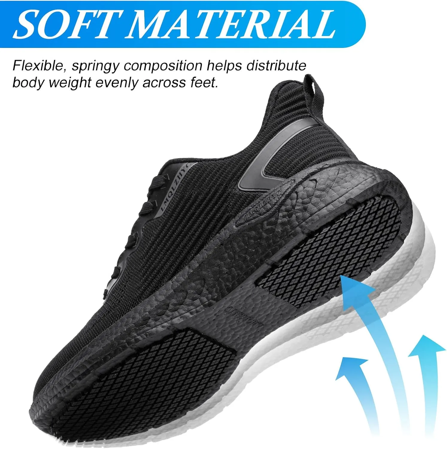 Non Slip Work Shoes Women Food Service Black Slip Resistant Lace up Shoe