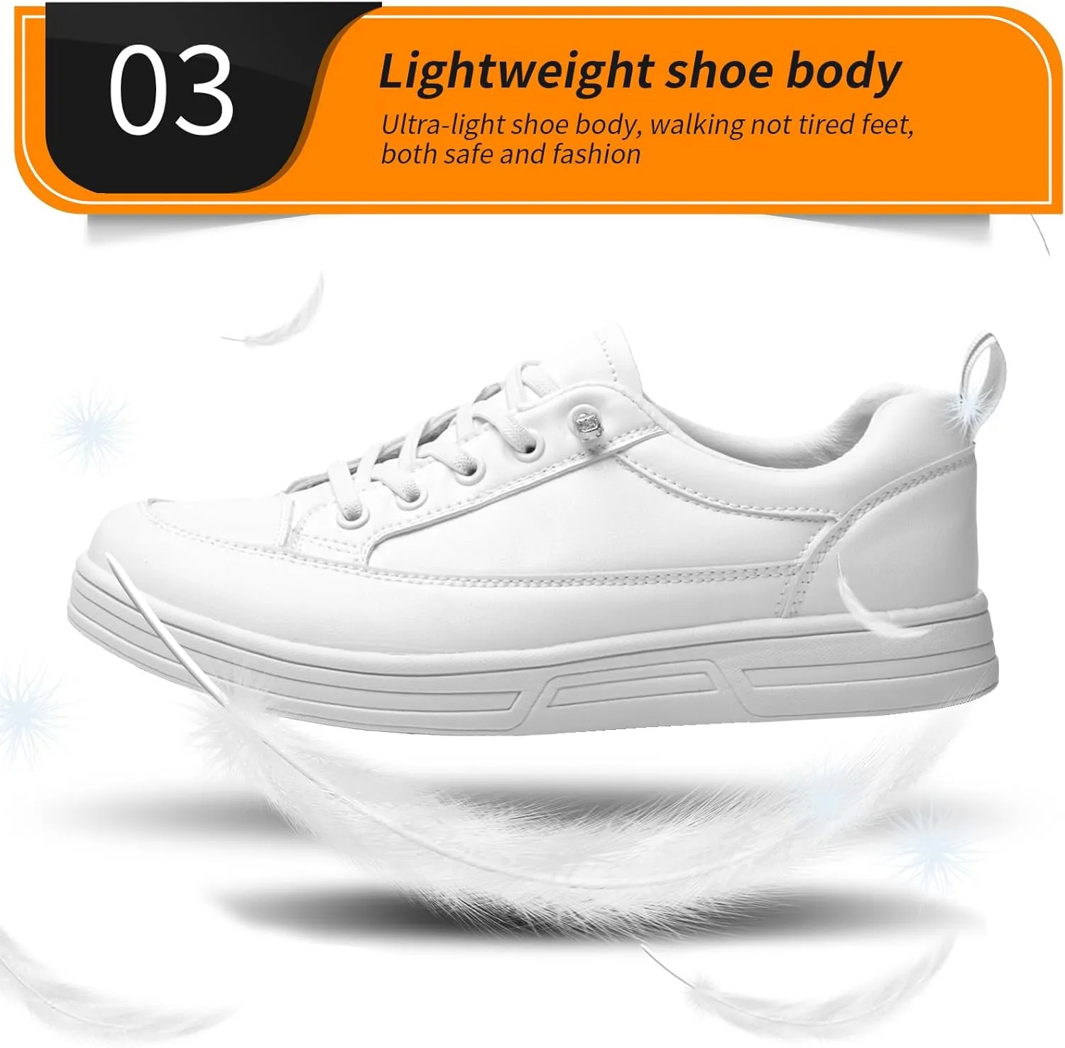 Non Slip Work Shoes Women Food Service Suitable for Restaurant Crew Nursing Shoe