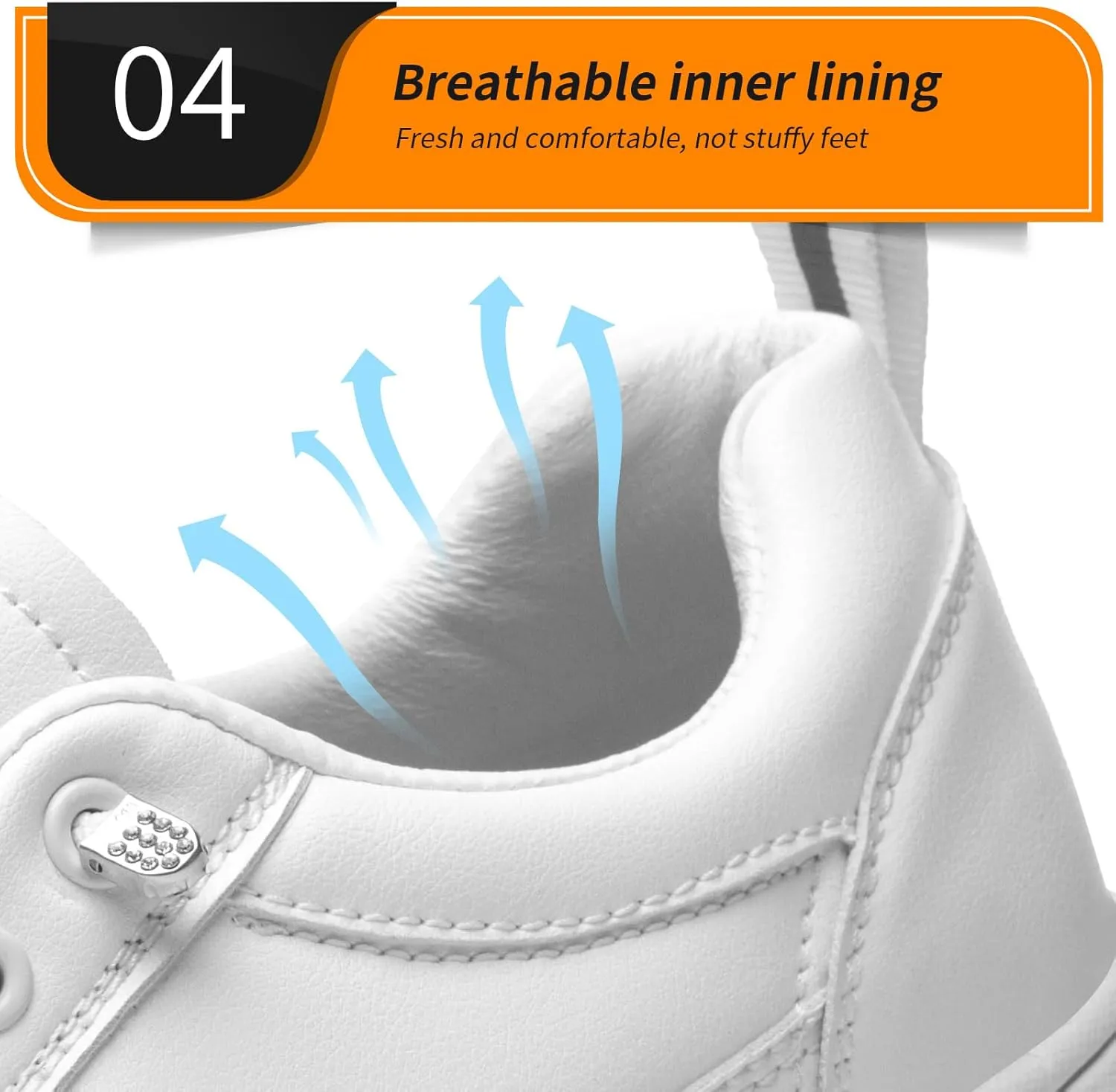 Non Slip Work Shoes Women Food Service Suitable for Restaurant Crew Nursing Shoe