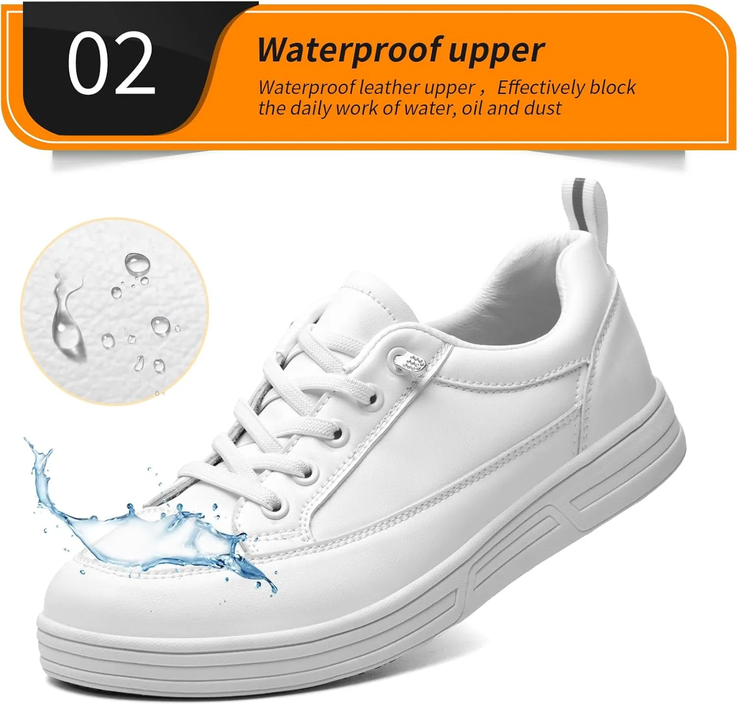 Non Slip Work Shoes Women Food Service Suitable for Restaurant Crew Nursing Shoe