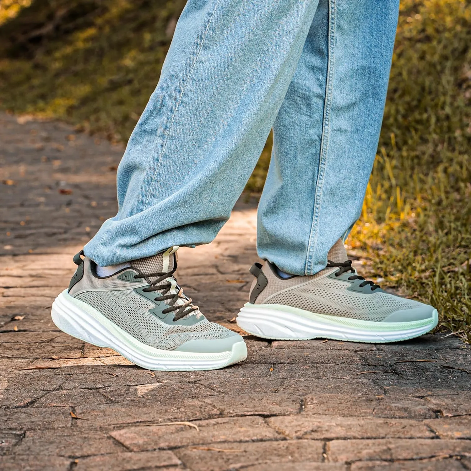 NORTIV 8 Men's Running Walking Tennis Shoes Comfortable Cushioning Non-Slip Breathable Athletic Gym Workout Cross Trainer Jogging Sneakers