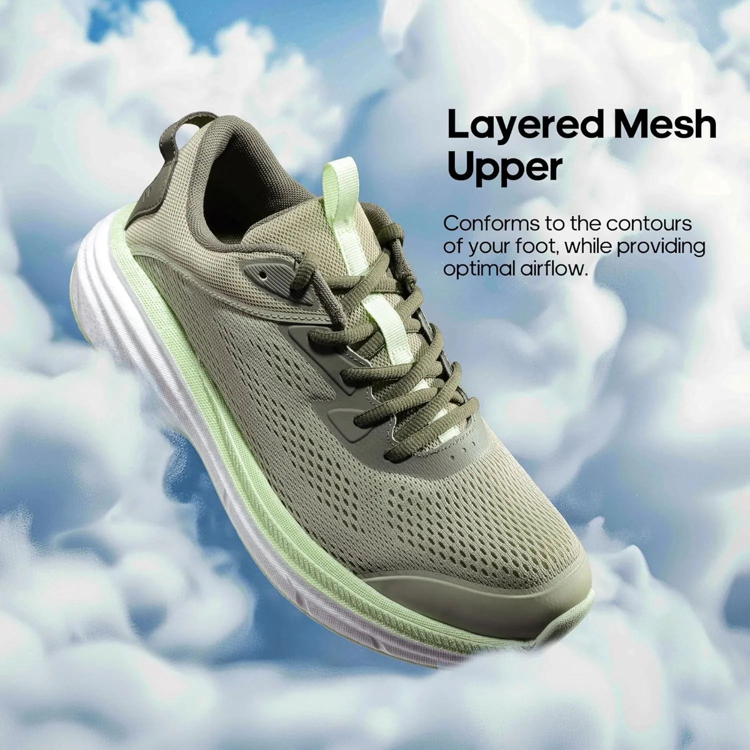 NORTIV 8 Men's Running Walking Tennis Shoes Comfortable Cushioning Non-Slip Breathable Athletic Gym Workout Cross Trainer Jogging Sneakers