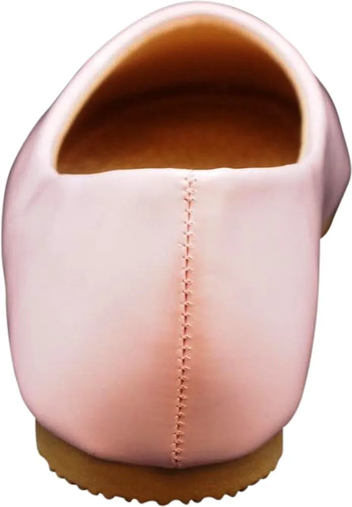 NORTY Girls Fashion Ballerina Ballet Slip On Flat Shoe Sizes Toddler to Big Kids Patent, Nubuck, Glitter