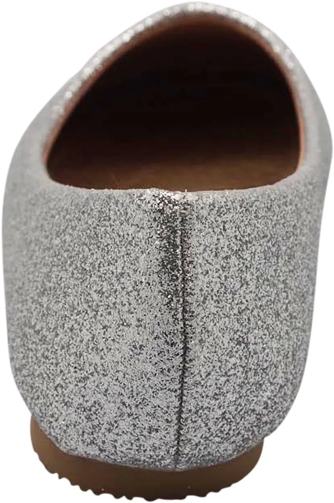 NORTY Girls Fashion Ballerina Ballet Slip On Flat Shoe Sizes Toddler to Big Kids Patent, Nubuck, Glitter