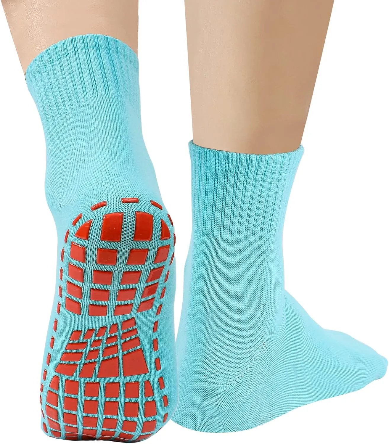 NOVAYARD Non Slip Socks Yoga Hospital Grippy Socks for Women Men Pilates Barre 10 Pairs