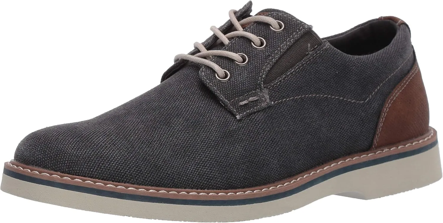 Nunn Bush Men's Barklay Canvas Plain Toe Oxford Lace Up