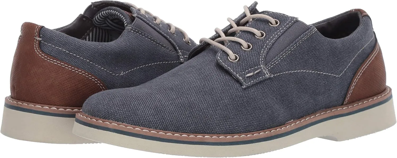 Nunn Bush Men's Barklay Canvas Plain Toe Oxford Lace Up