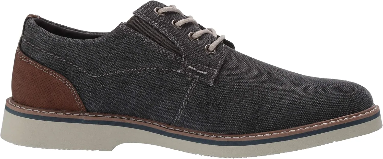 Nunn Bush Men's Barklay Canvas Plain Toe Oxford Lace Up