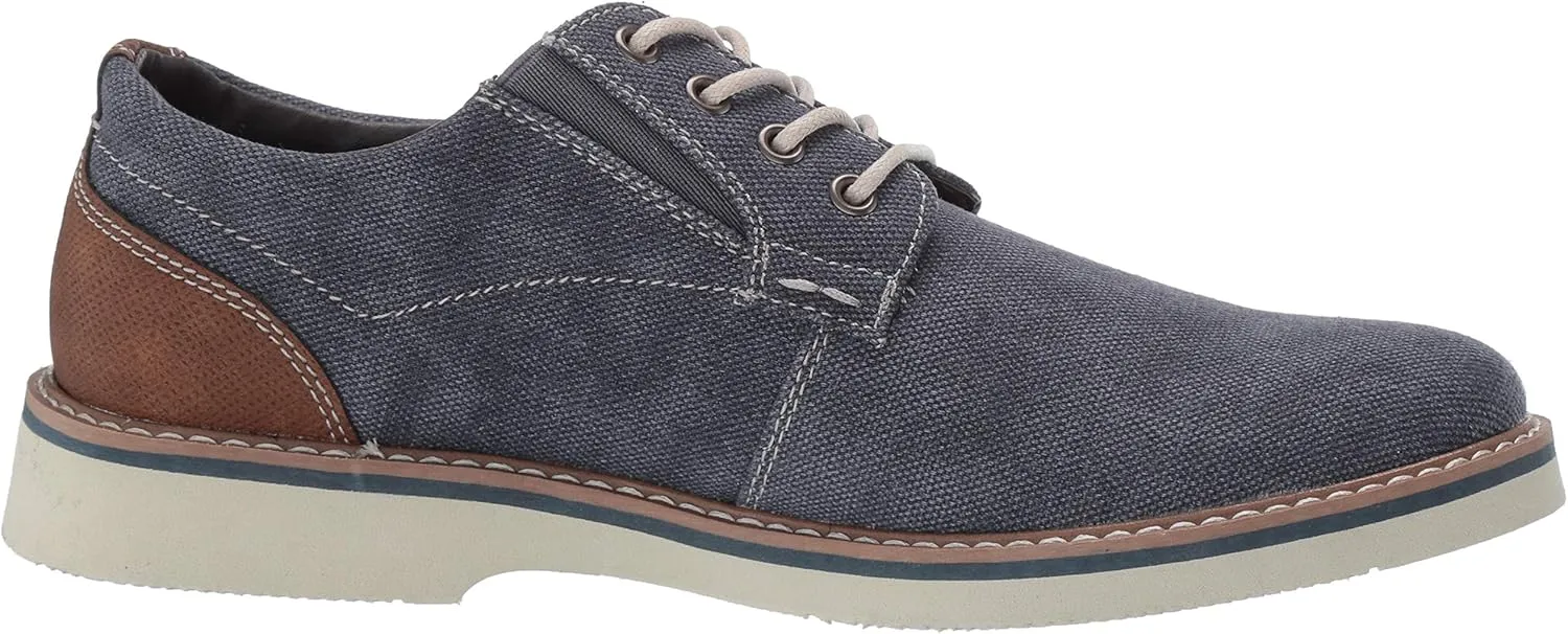 Nunn Bush Men's Barklay Canvas Plain Toe Oxford Lace Up