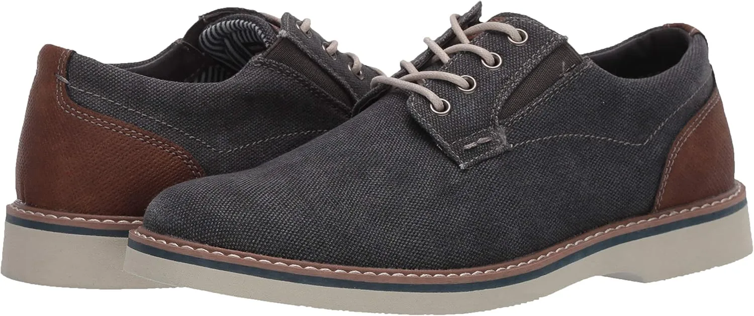 Nunn Bush Men's Barklay Canvas Plain Toe Oxford Lace Up
