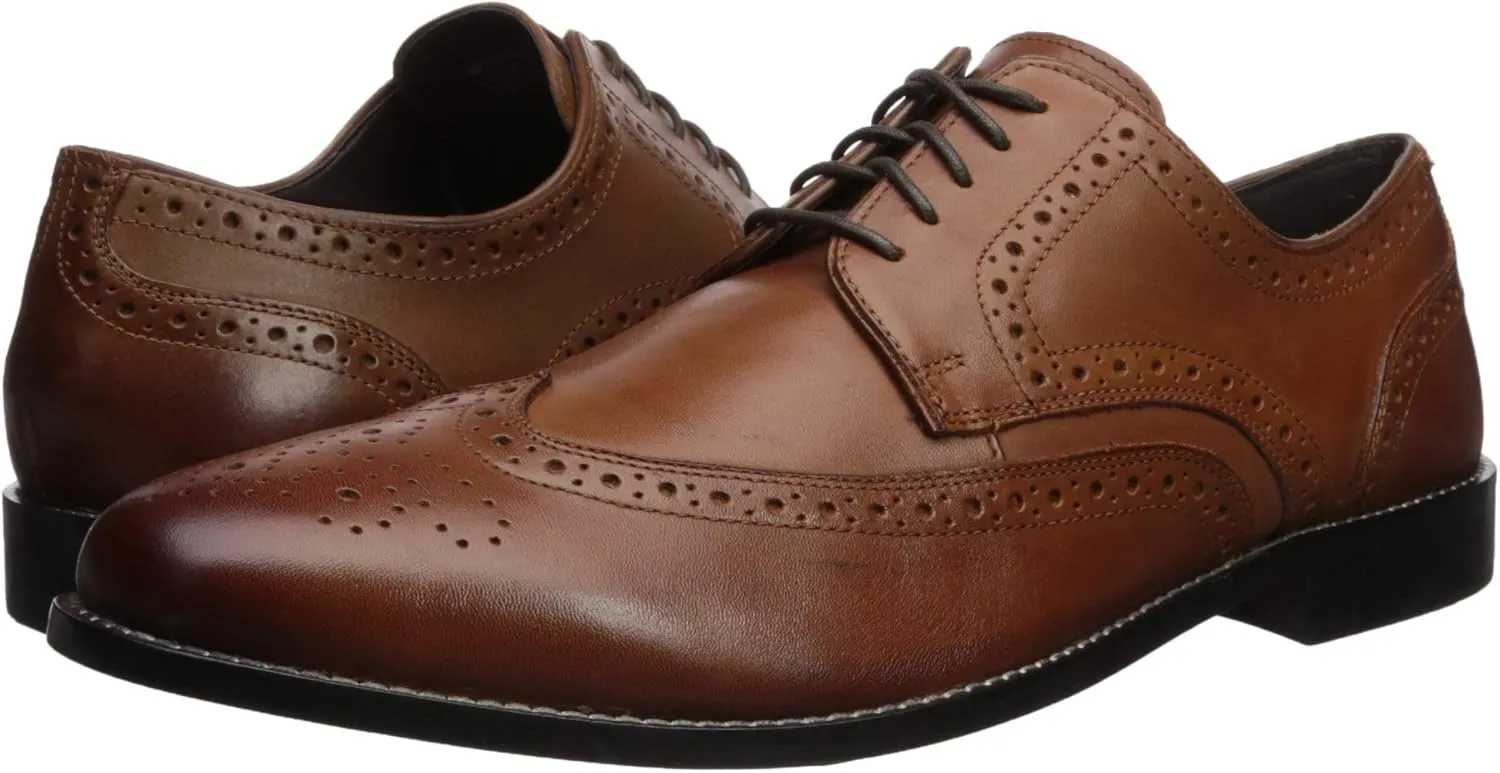 Nunn Bush Men's Nelson Wing Tip Oxford Dress Casual Lace-Up