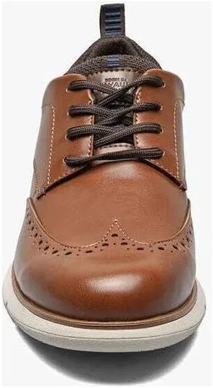 Nunn Bush Men's Stance Wingtip Oxford Brogue Detail Lightweight Comfortable Lace Up
