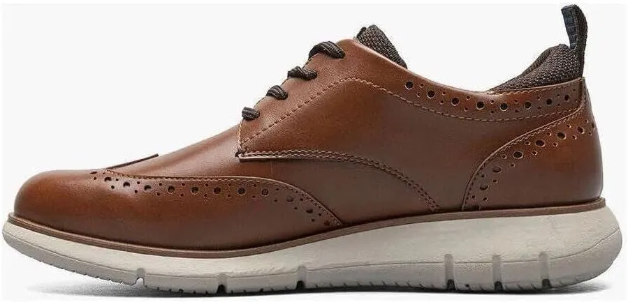 Nunn Bush Men's Stance Wingtip Oxford Brogue Detail Lightweight Comfortable Lace Up