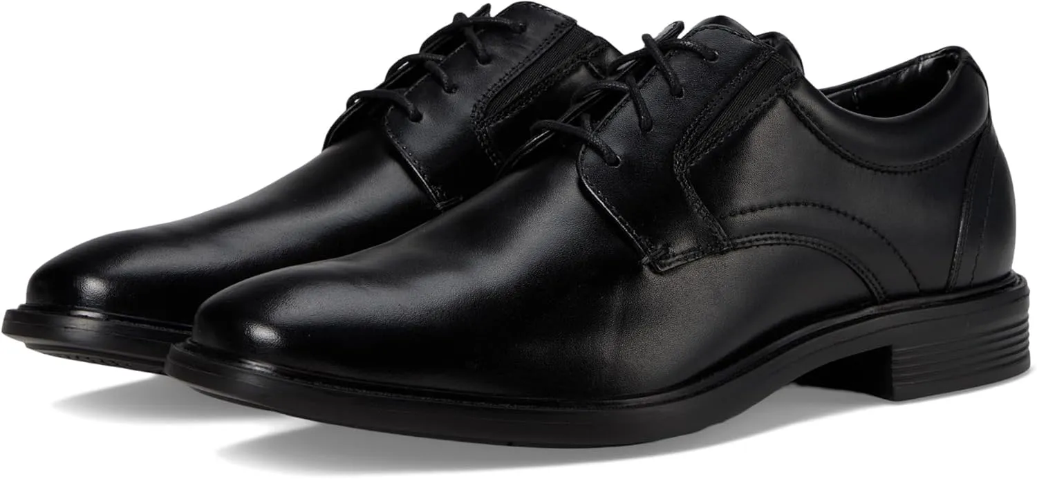Nunn Bush Men's Stark Plain Toe Oxford Leather Business Formal Derby Dress Casual Lace-up
