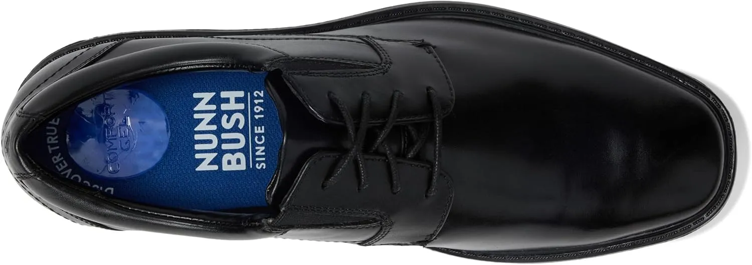 Nunn Bush Men's Stark Plain Toe Oxford Leather Business Formal Derby Dress Casual Lace-up