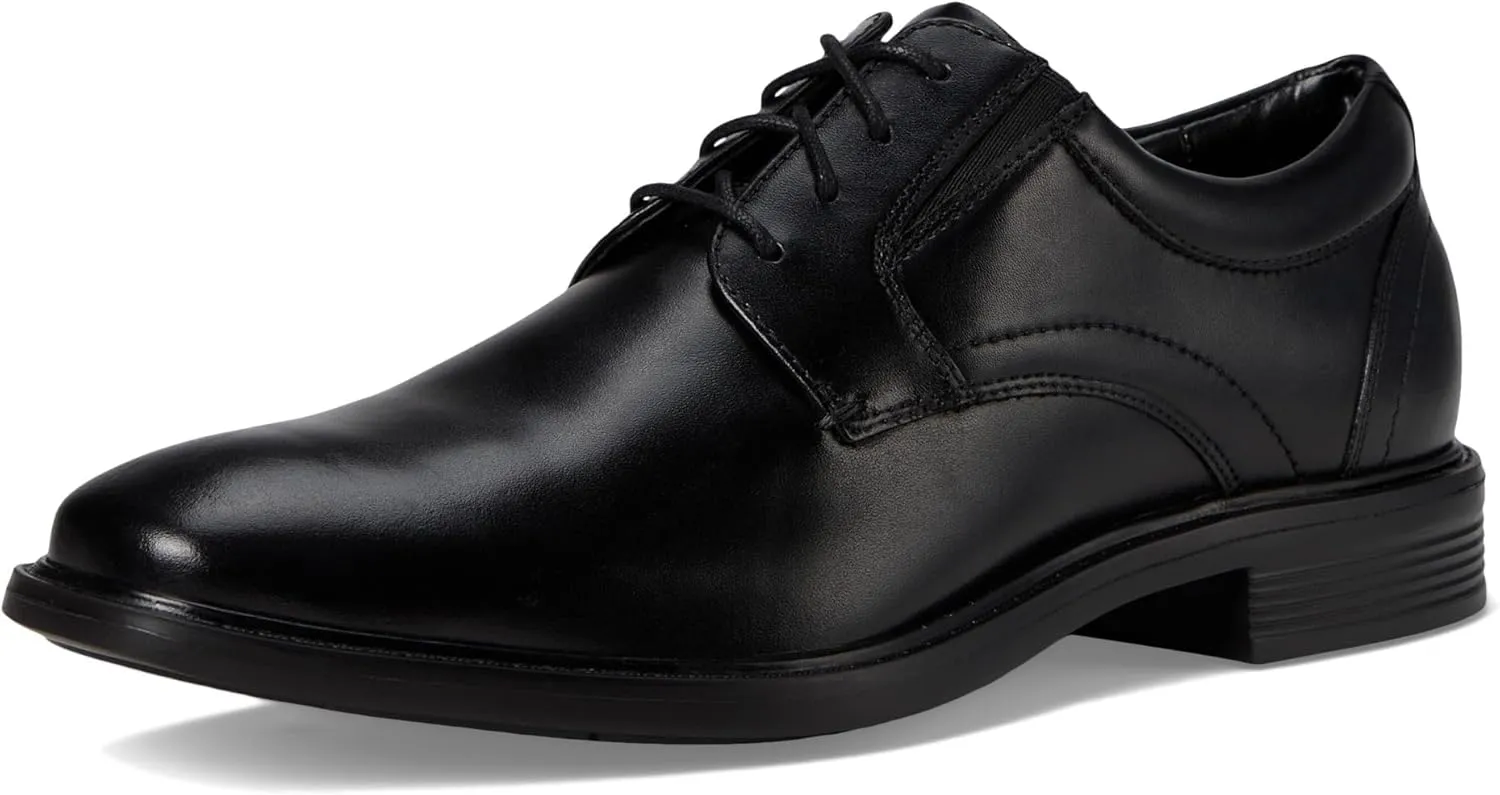 Nunn Bush Men's Stark Plain Toe Oxford Leather Business Formal Derby Dress Casual Lace-up