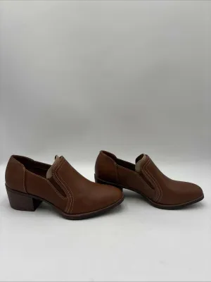 NWOB Women’s Eurosoft Augusta Heeled Loafers Tan Size 7.5M/38.5