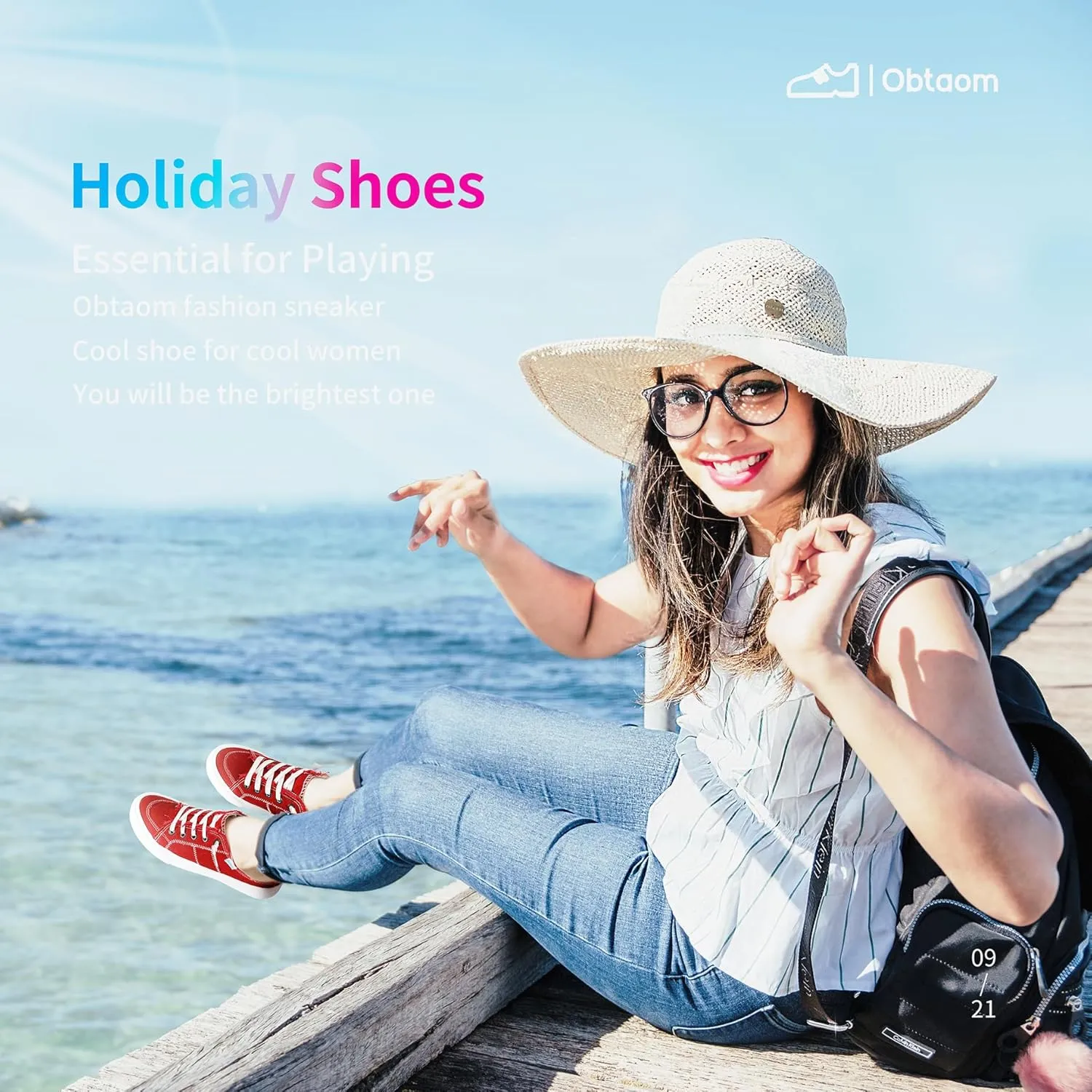 Obtaom Women Canvas Mules Memory Foam Clipper Fashion Sneakers Comfortable Slip-On Mule Backless Holiday Shoes