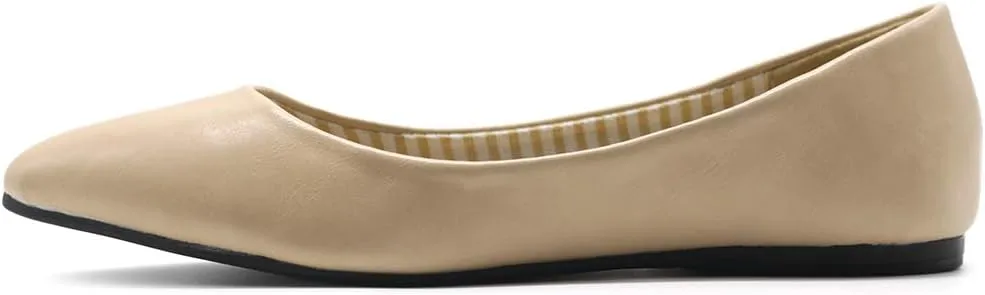 Ollio Women's Ballet Shoe Comfort Basic Light Multi Color Flat