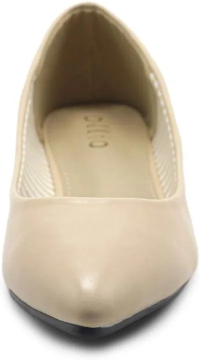 Ollio Women's Ballet Shoe Comfort Basic Light Multi Color Flat