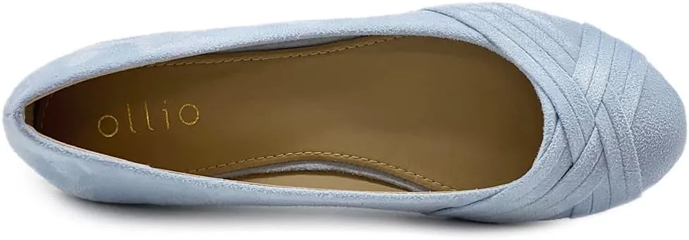 Ollio Women's Ballet Shoe Cute Casual Comfort Flat