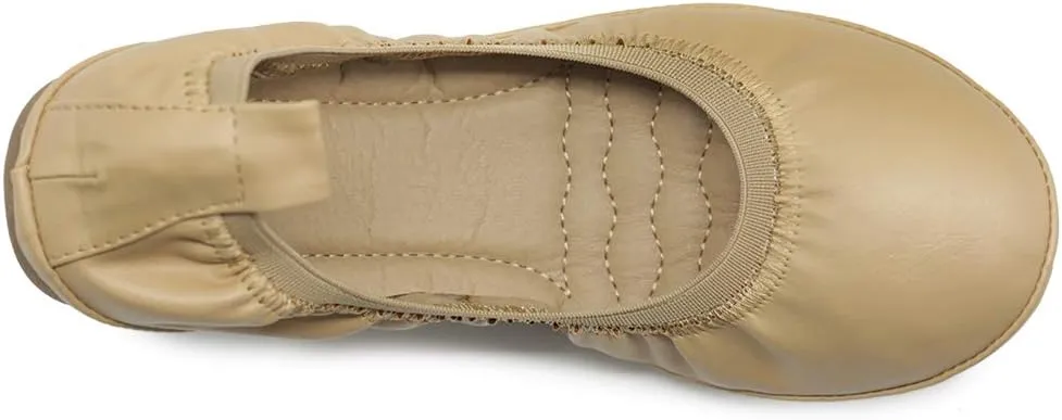 Ollio Women's Shoe Collar Shoe Pull Tab Comfort Ballet Flat