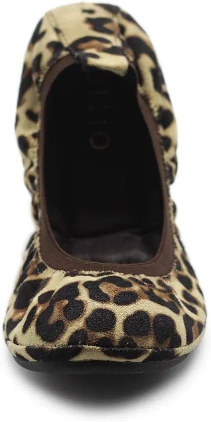 Ollio Women's Shoes Faux Suede Comfort Ballet Flat