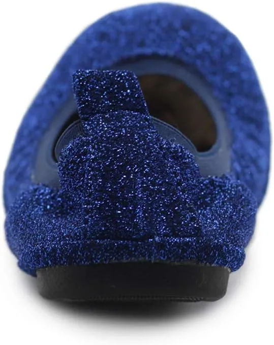 Ollio Women's Shoes Glitter Slip On Comfort Basic Ballet Flats F118