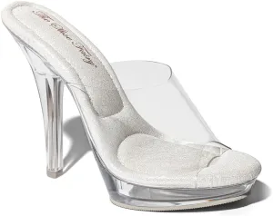 Olympian Mule Clear Bikini Fitness Competition Heels, Bodybuilding Heel, Bodybuilding Shoes for Women, Bikini Competition Heels, Bridal Heels, Lucite Heels, Pageant Heels,