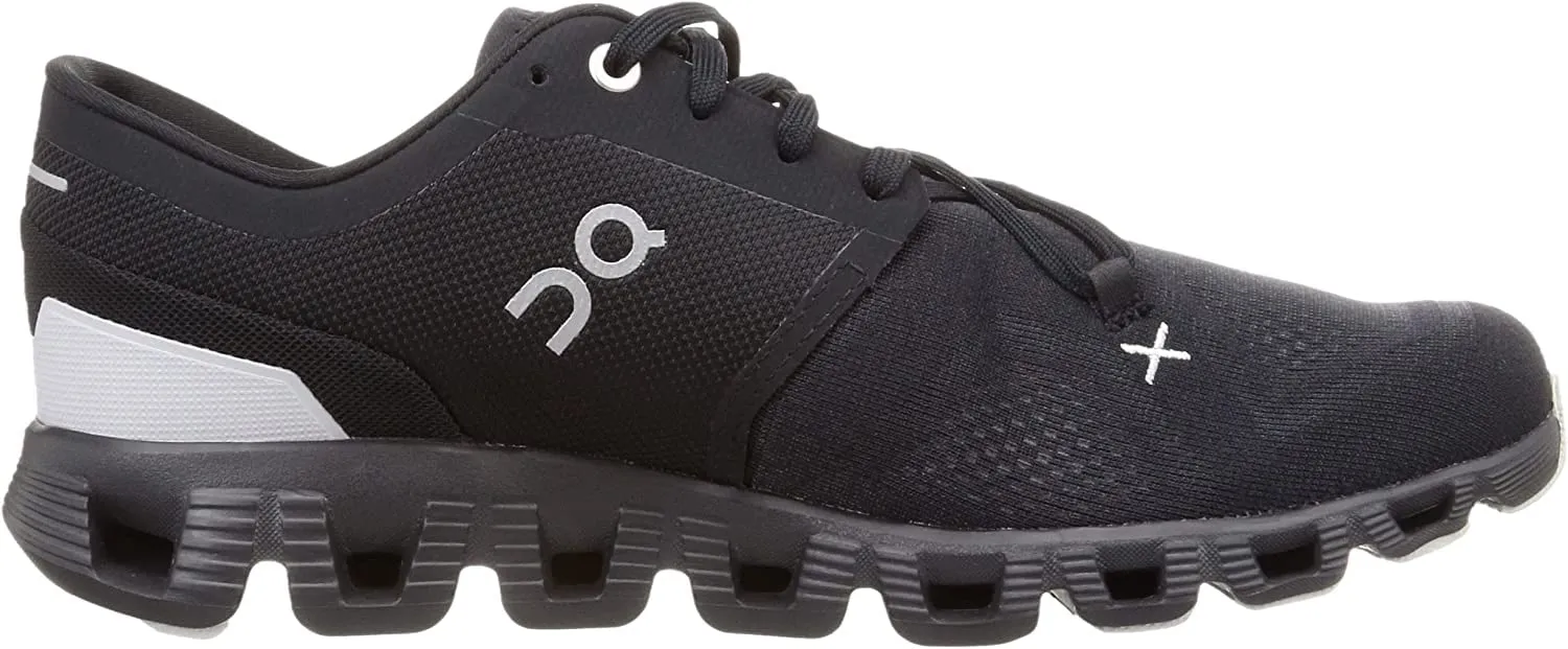On Men's Cloud X 3 Sneakers, Black, 12 Medium US