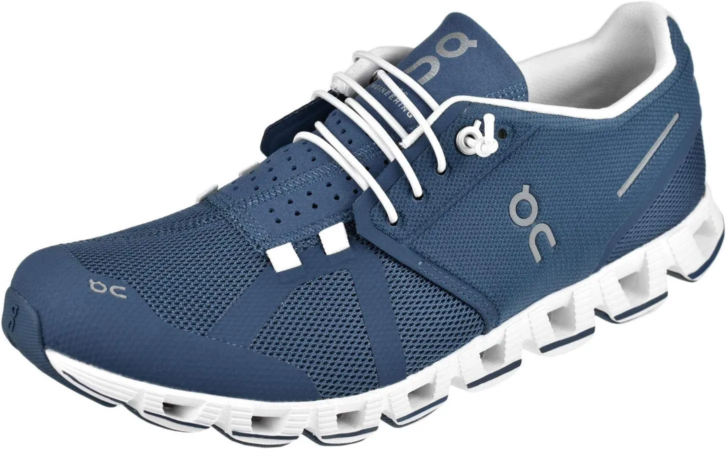 On-Running Women's Cloud Sneakers, Denim/White, 7.5 Medium US