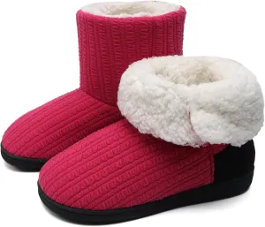 ONCAI Women's Slippers Comfort Knit Boots Winter Warm Outdoor Indoor Shoes