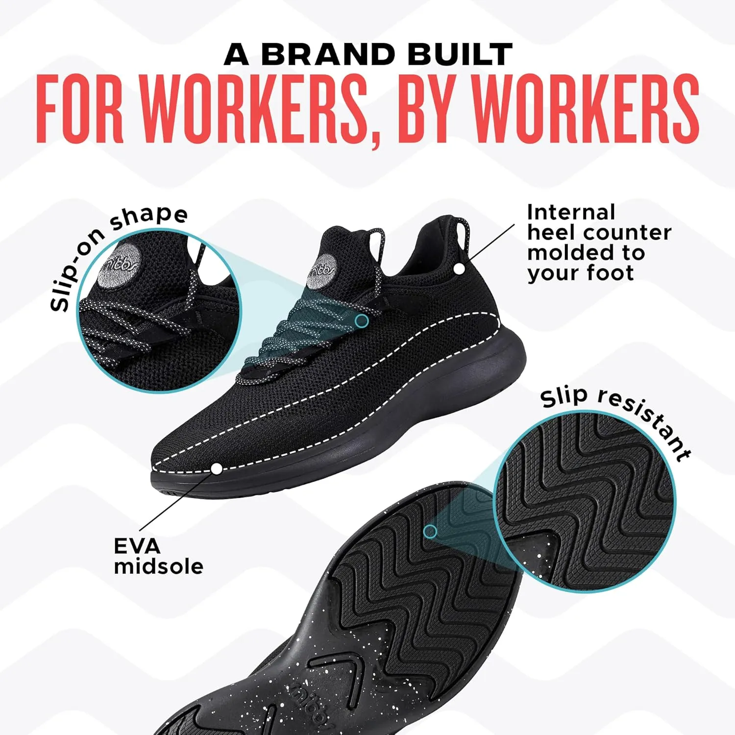 Orbit - Non Slip Shoes for Men and Women - Slip Resistant Shoes for Work and Daily Wear