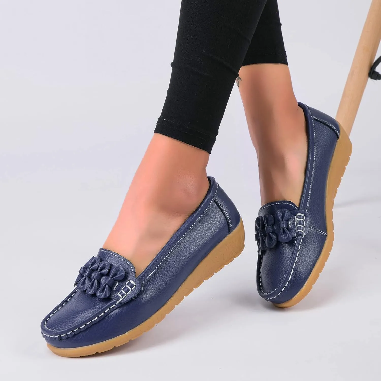 Orthopedic Slip-On Loafers for Women Comfort Dressy Flat Loafers Soft Walking Driving Shoes Business Casual Shoes