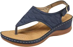 Orthotic Sandals for Women Extra Wide Flip Flops Beach Non Slip Wedge Sandal Dressy Wide Arch Support Shoes for Womens Wedge Shoes Slip On Dressy Wedge Orthopedic Shoe for Woman
