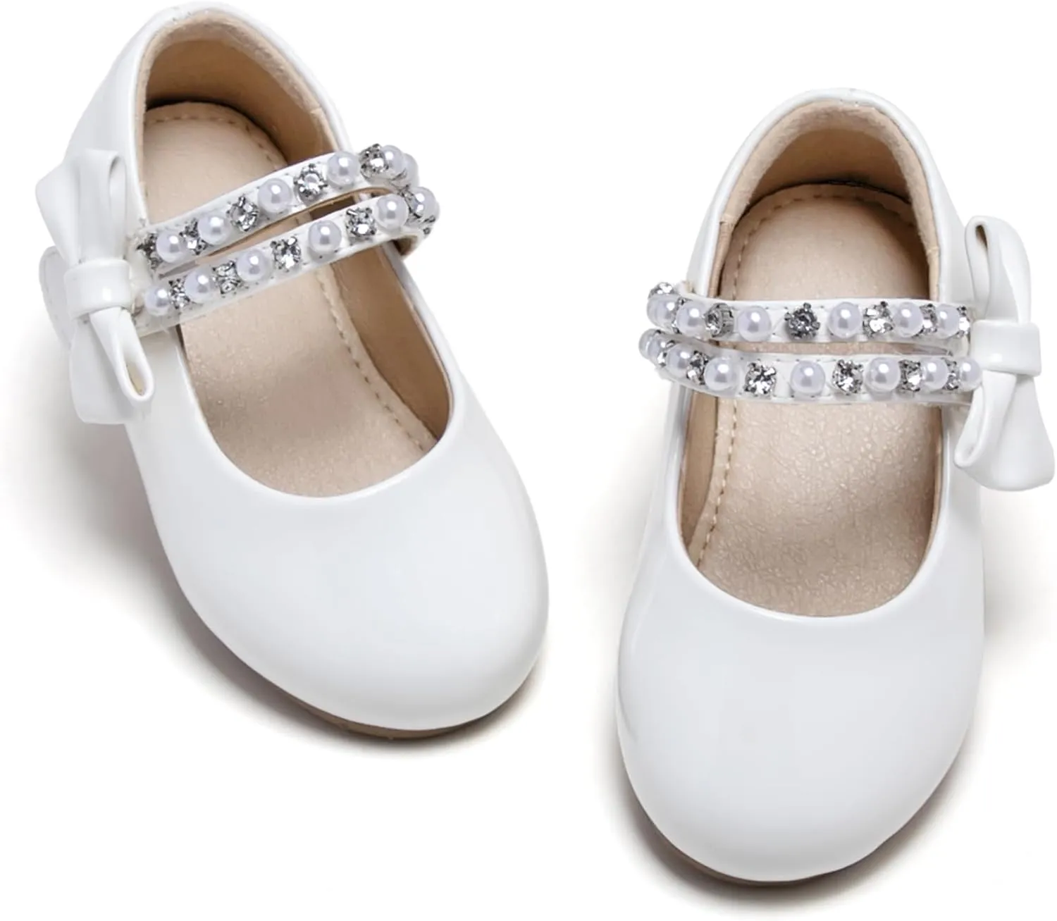 Otter MOMO Toddler/Little Girls Mary Jane Ballerina Flats Shoes Slip-on School Party Dress Shoes