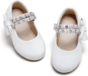 Otter MOMO Toddler/Little Girls Mary Jane Ballerina Flats Shoes Slip-on School Party Dress Shoes