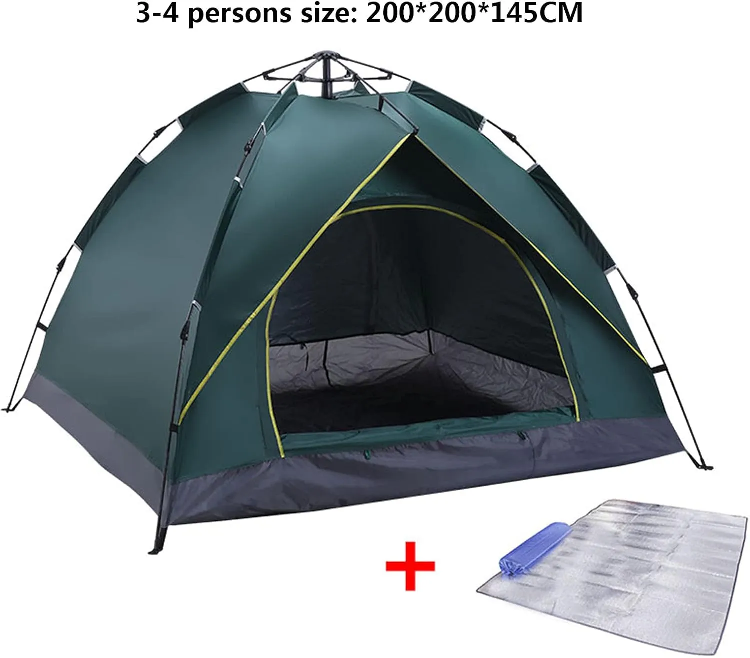 Outdoor Camping Tents,Automatic Tents That Can Accommodate 2 to 4 People,Quick Pop-Up Sunscreen Camping Tents Quick Installation of Tents for Family