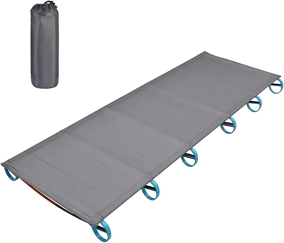 Outdoor Portable Camping Bed Aluminum Alloy Traval Cot Ultralight Tent Bed for Hiking Mountaineering