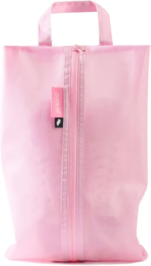 pack all Shoe Bag for Travel, Water-Resistant Shoe Pouch for Gym, Odor-Resistant Soccer Cleats Bag for Sport (Pink, 1-Pack)