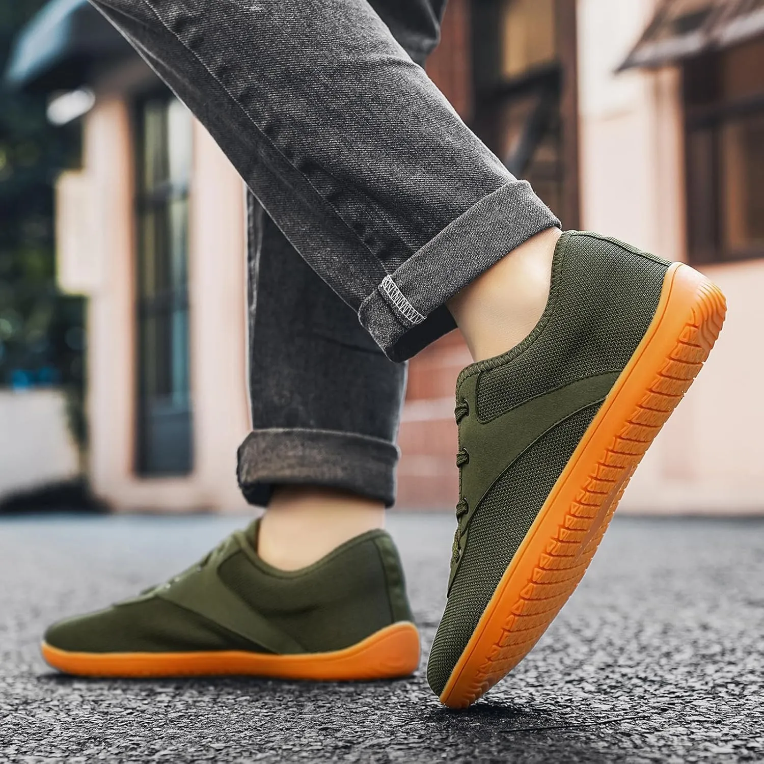 Padgene Wide Barefoot Minimalist Shoes for Women Men | Zero Drop Sole | Width Fashion Sneaker Wide Toe Box Cross-Trainer Lightweight Walking Casual Comfortable Running Shoes