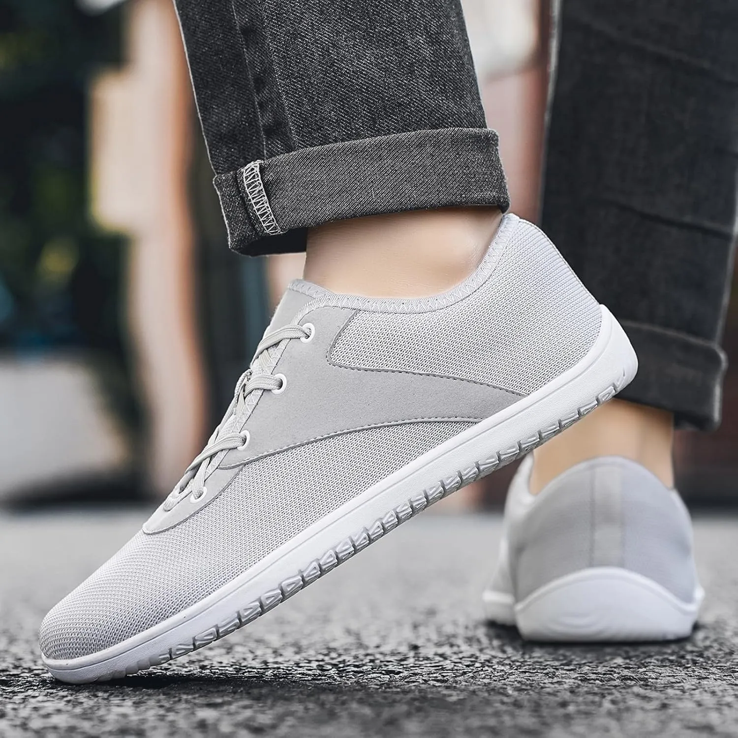 Padgene Wide Barefoot Minimalist Shoes for Women Men | Zero Drop Sole | Width Fashion Sneaker Wide Toe Box Cross-Trainer Lightweight Walking Casual Comfortable Running Shoes