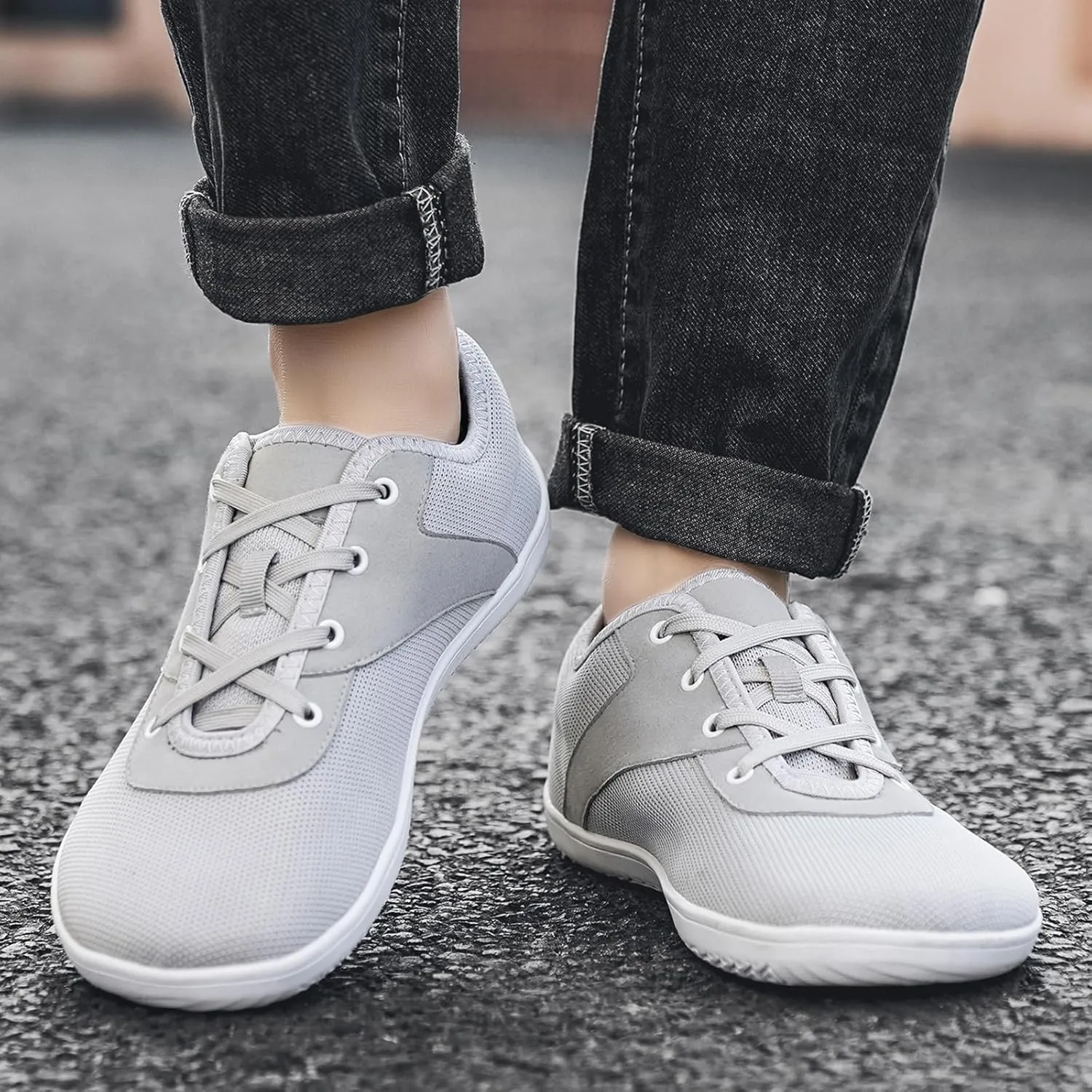 Padgene Wide Barefoot Minimalist Shoes for Women Men | Zero Drop Sole | Width Fashion Sneaker Wide Toe Box Cross-Trainer Lightweight Walking Casual Comfortable Running Shoes